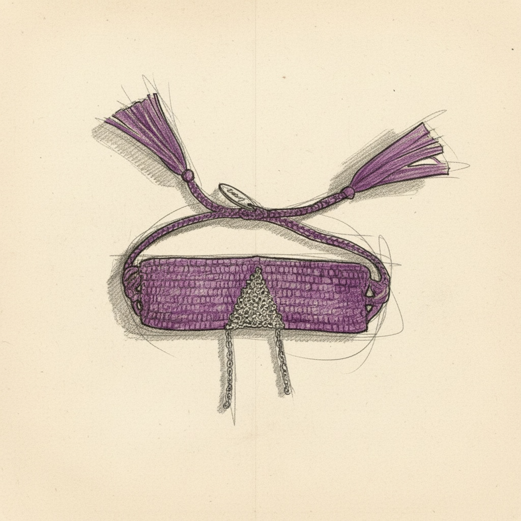 Croquis bracelet violet Liens VB